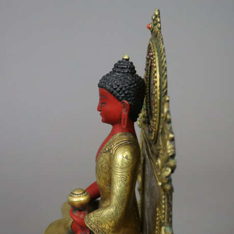 Altarthron mit Buddha Amitabha - sinotibetisch, ve… - Foto 8