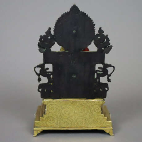 Altarthron mit Buddha Amitabha - sinotibetisch, ve… - Foto 9