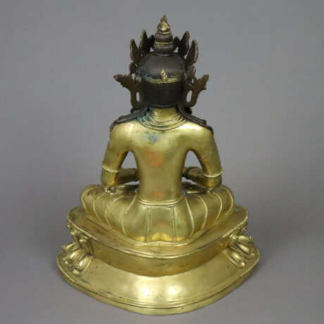Buddha Amitayus - sinotibetisch, Kupferlegierung, … - photo 4