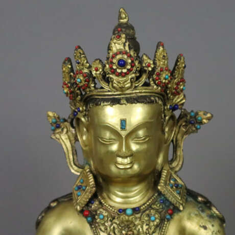 Buddha Amitayus - sinotibetisch, Kupferlegierung, … - photo 6