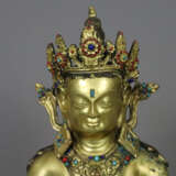 Buddha Amitayus - sinotibetisch, Kupferlegierung, … - photo 6