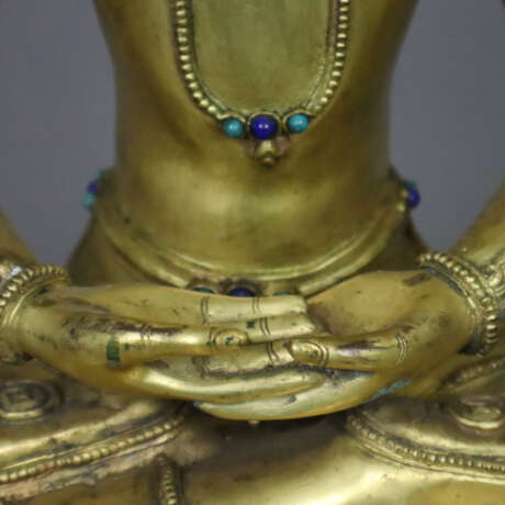 Buddha Amitayus - sinotibetisch, Kupferlegierung, … - photo 10
