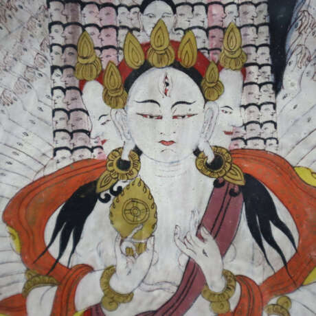 Thangka der Ushnisha-Sitatapatra - Tibet frühes 20… - Foto 3