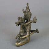 Vajrasattva in yab-yum - sinotibetisch, Bronzelegi… - photo 3