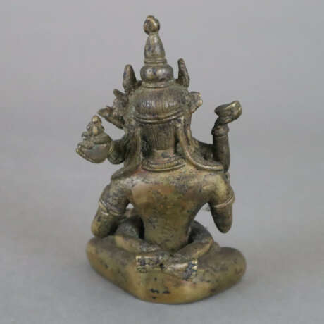 Vajrasattva in yab-yum - sinotibetisch, Bronzelegi… - photo 4