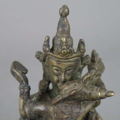 Vajrasattva in yab-yum - sinotibetisch, Bronzelegi… - photo 5