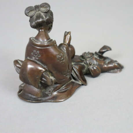 Miniatur-Figurengruppe - Japan, Bronze, dunkelbrau… - фото 6