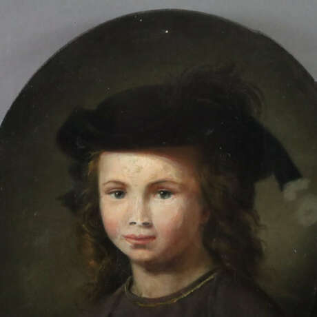 Bildnismaler 18.Jh.- Halbportrait eines Knaben mit… - фото 2