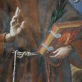 Hl. Antonius von Padua - polychrome Hinterglasmale… - Foto 5