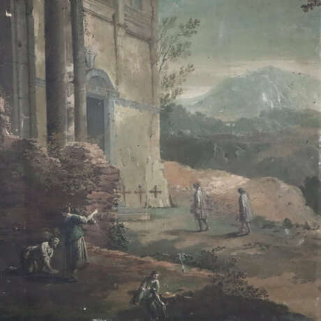 Italienische Schule 18.Jh.- Klassische Landschaft … - фото 3