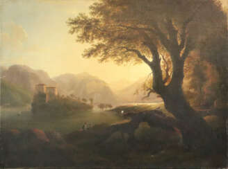 Landschaftsmaler/in 19.Jh. - Sonnenbeschienene rom…