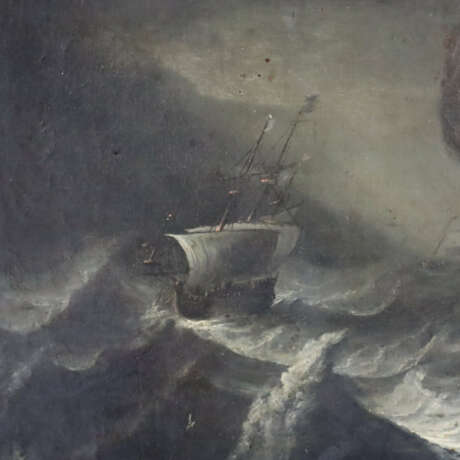 Niederländischer Marinemaler -17.Jh.- Schiffskonvo… - Foto 3