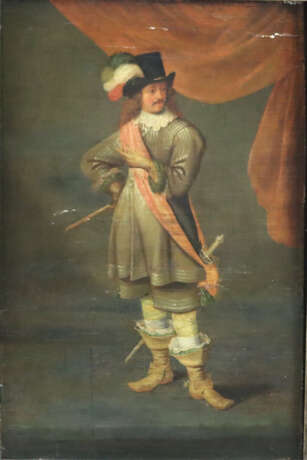 Niederländischer Portraitist -17.Jh.- Edelmann mit… - photo 1
