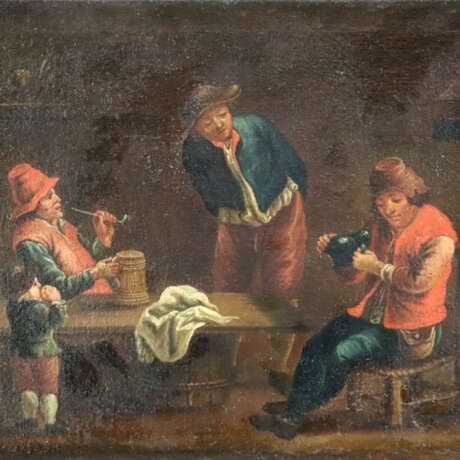 Niederländischer Genremaler -17. Jh. -Schenkstuben… - photo 1