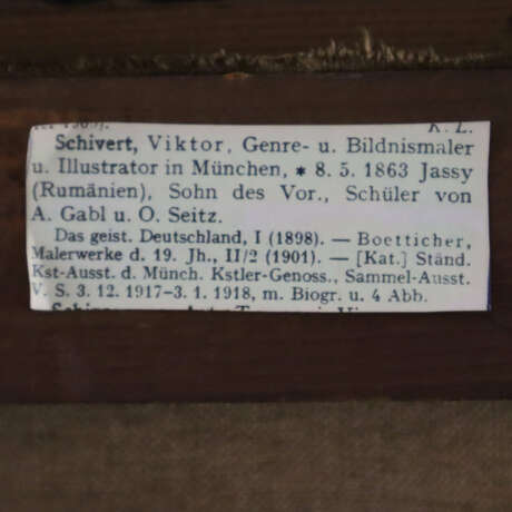 Schivert, Viktor (1863-1929, Genre- und Bildnismal… - фото 3