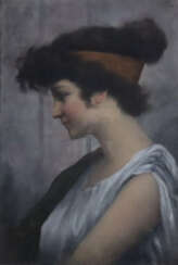 Portraitist/in um 1900 - Profilbildnis einer junge…
