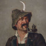 Luigi, P. -20.Jh.- Jäger in Tracht mit Pfeife, ver… - photo 3