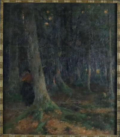 Rüger, H. Otto (XIX-XX) - Trauernde im Herbstwald,… - фото 1