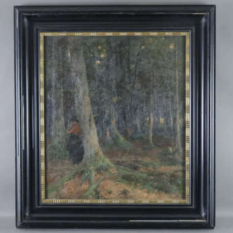 Rüger, H. Otto (XIX-XX) - Trauernde im Herbstwald,… - фото 3