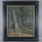 Rüger, H. Otto (XIX-XX) - Trauernde im Herbstwald,… - фото 3