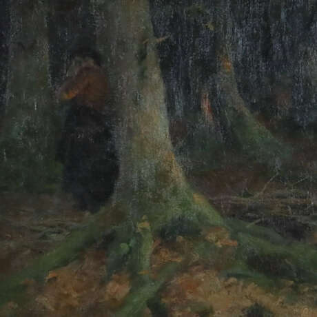 Rüger, H. Otto (XIX-XX) - Trauernde im Herbstwald,… - фото 6