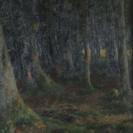 Rüger, H. Otto (XIX-XX) - Trauernde im Herbstwald,… - фото 7