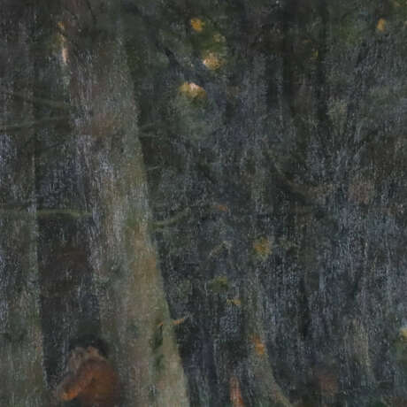 Rüger, H. Otto (XIX-XX) - Trauernde im Herbstwald,… - фото 8