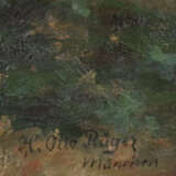 Rüger, H. Otto (XIX-XX) - Trauernde im Herbstwald,… - фото 9