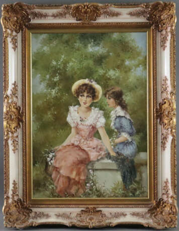 Sarto, Lucia (*1950) - Zwei junge Frauen im Garten… - фото 2
