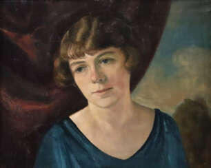 Unbekannte/r Künstler/in - Frauenportrait, Öl auf …