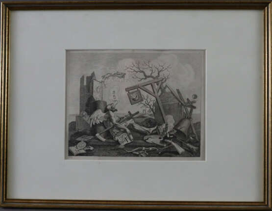 Hogarth, William (1697-1764, nach) - "The Bathos /… - photo 2