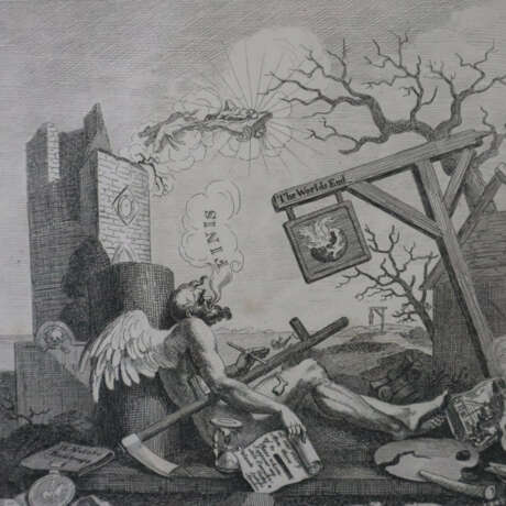 Hogarth, William (1697-1764, nach) - "The Bathos /… - photo 3
