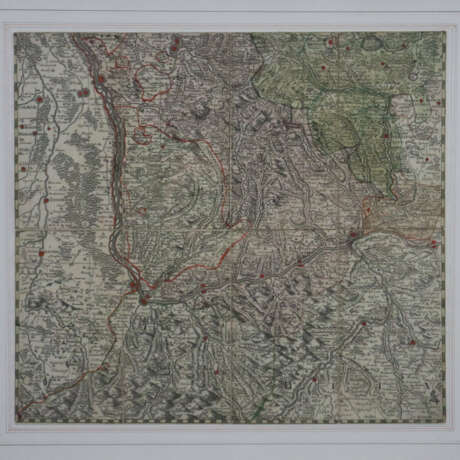 Karte von Breisgau - um 1800, grenz- und flächenko… - фото 1