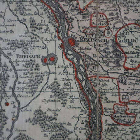 Karte von Breisgau - um 1800, grenz- und flächenko… - фото 4
