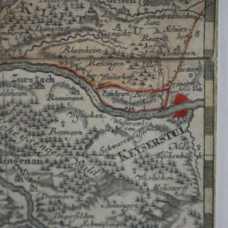 Karte von Breisgau - um 1800, grenz- und flächenko… - фото 7