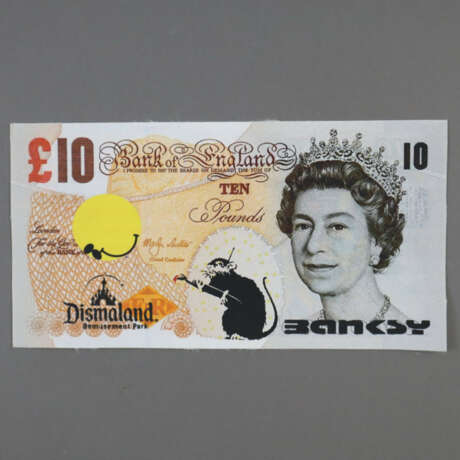 Banksy - "Dismal 10 Pound Canvas" mit "Painting Ra… - фото 2