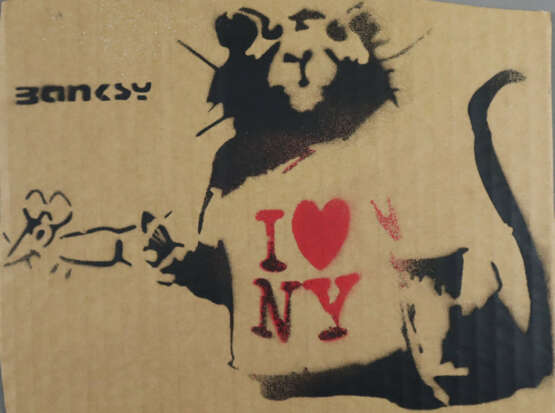 Banksy (*1974 Bristol, nach) - "I Love NY Rat", 20… - photo 1
