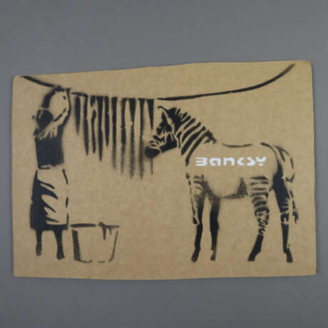 Banksy (*1974 Bristol, nach) - "Washing Zebra", 20… - фото 3
