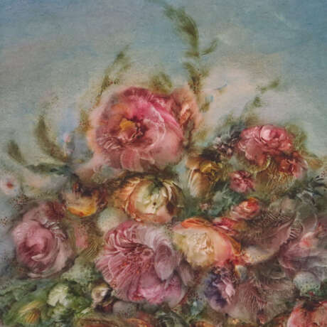 Hudecek, Emy (*1937 Österreich) - Blumenkompositio… - photo 3