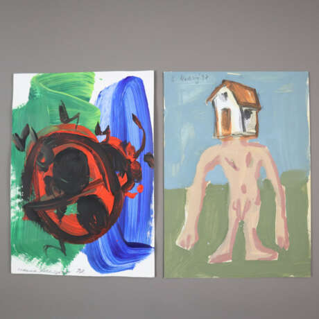 Penck-Klasse - Sammlung von 14 Blättern der Schüle… - photo 5