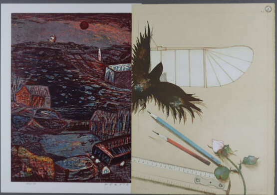 Konvolut zeitgenössische Kunst - 6 Blätter, dabei … - фото 1