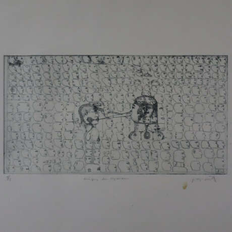 Konvolut zeitgenössische Kunst - 6 Blätter, dabei … - фото 4
