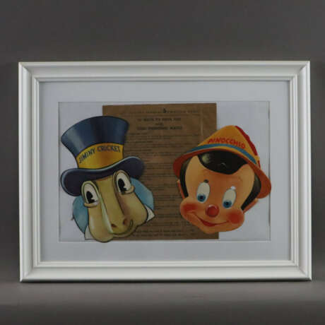 Disney - Zwei Pinocchio-Werbemasken "Pinocchio und… - photo 2