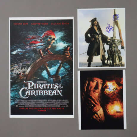 Pirates of the Caribbean - 3 Autogramme Depp / Rus… - photo 6