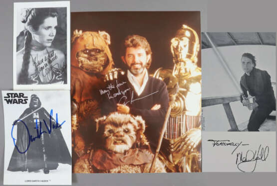 Star Wars - 4 Autogramme bzw. Autogrammfotos, 1x m… - photo 1
