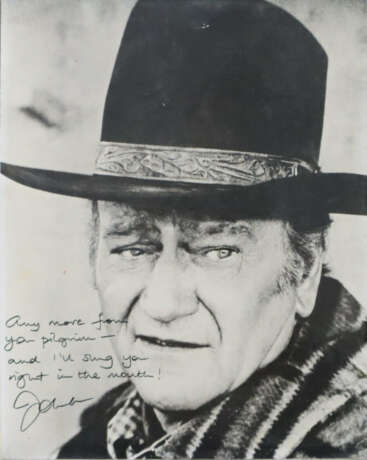 John Wayne - eigenhändig signiertes Foto von John … - photo 1
