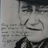 John Wayne - eigenhändig signiertes Foto von John … - photo 2