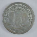 Schwere Bronzeplakette "Mondlandung" - 2. Hälfte 2… - photo 1