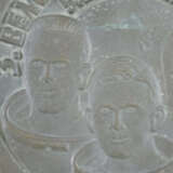 Schwere Bronzeplakette "Mondlandung" - 2. Hälfte 2… - photo 2