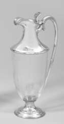 Viktorianische Glaskaraffe mit Sterlingsilbermonti…
